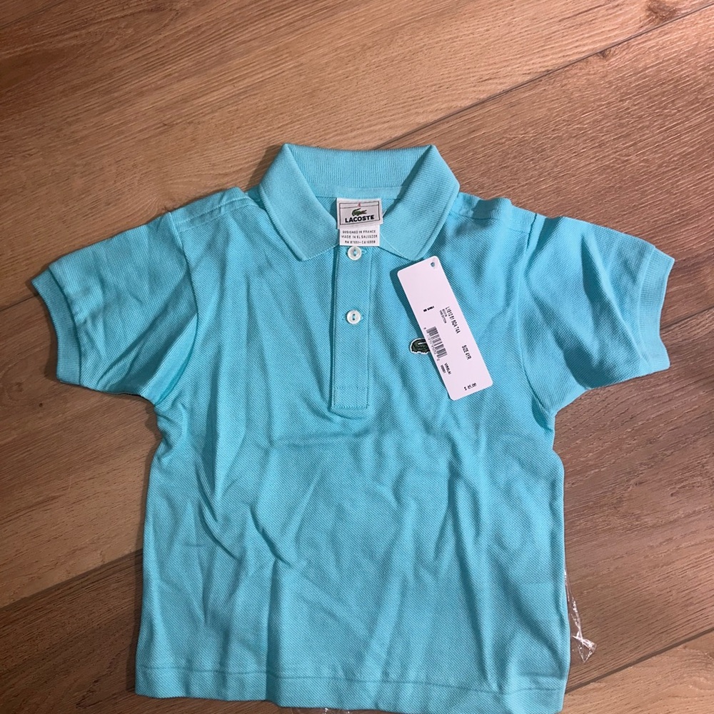 Lacoste Kids Blue Polo Shirt